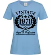 Женская футболка Vintage 1978 Голубой фото