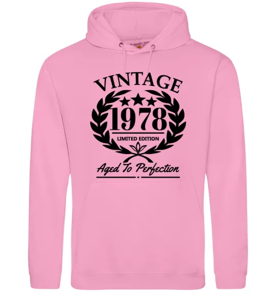 Чоловіча толстовка (худі) Vintage 1978 Рожевий фото