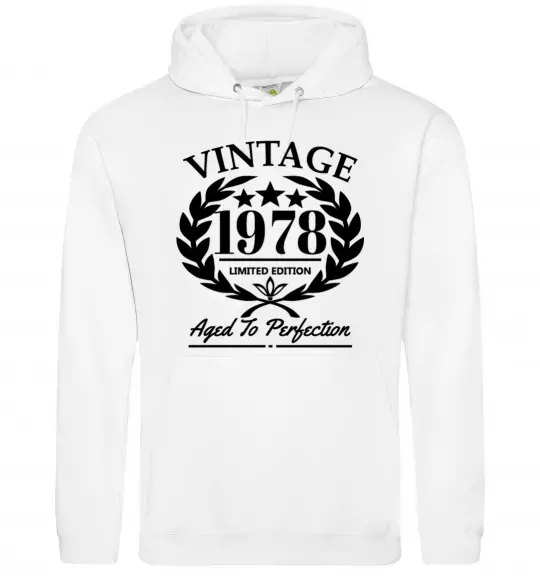 Чоловіча толстовка (худі) Vintage 1978 Білий фото