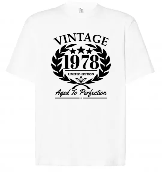 Футболка Оверсайз Vintage 1978 Белый фото