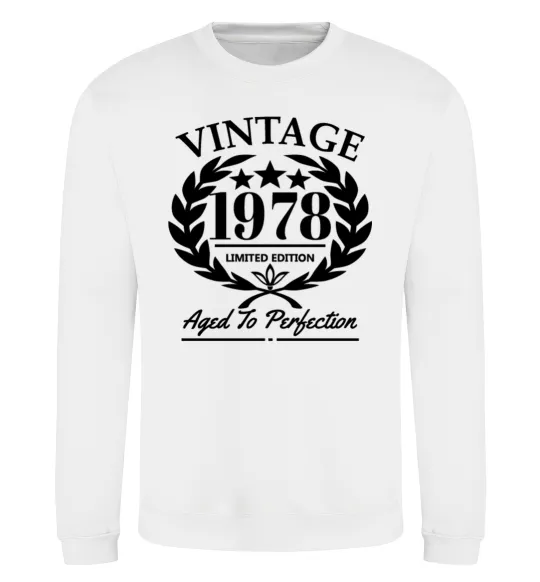 Свитшот Vintage 1978 Белый фото