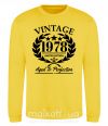 Світшот Vintage 1978 Сонячно жовтий фото