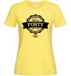 Жіноча футболка Born in forty years ago Лимонний фото