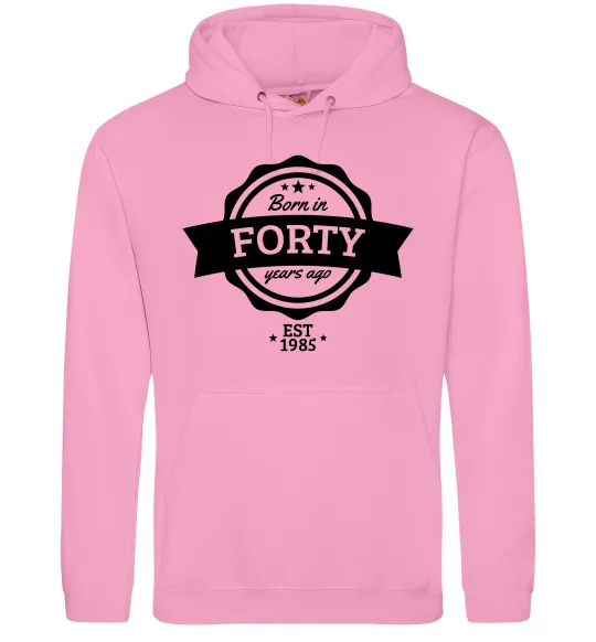 Жіноча толстовка (худі) Born in forty years ago Рожевий фото