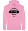 Жіноча толстовка (худі) Born in forty years ago Рожевий фото