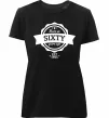 Жіноча преміум футболка Born in sixty years ago Чорний фото