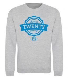 Свитшот Born in twenty years ago