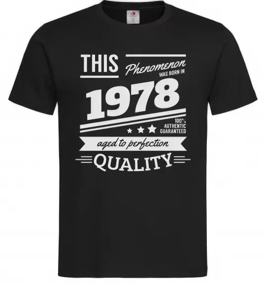 Чоловіча футболка This Phenomenon was born in 1978 Чорний фото