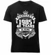 Чоловіча преміум футболка January 1985 awesome Чорний фото