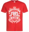 Чоловіча футболка February 1985 awesome Червоний фото