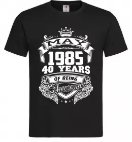 Мужская футболка May 1985 awesome Черный фото