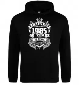 Женская толстовка (худи) №40 original since Черный фото