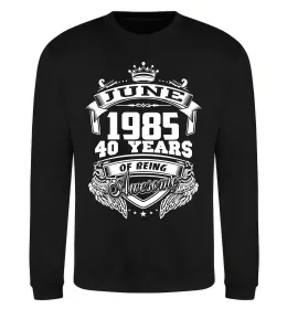 Свитшот February 1985 awesome Черный фото