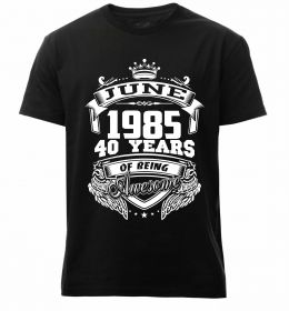 Чоловіча преміум футболка June 1985 awesome