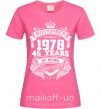 Женская футболка October 1978 awesome Ярко-розовый фото