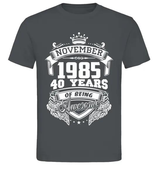 Чоловіча футболка November 1985 awesome Графіт фото