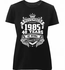 Женская премиум футболка Життя починається в 40 Белый фото