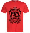 Мужская футболка December 1975 awesome Красный фото