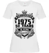 Жіноча футболка December 1975 awesome Білий фото