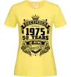 Жіноча футболка December 1975 awesome Лимонний фото