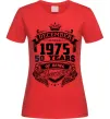 Жіноча футболка December 1975 awesome Червоний фото