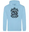 Мужская толстовка (худи) December 1975 awesome Голубой фото