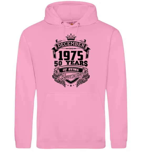 Женская толстовка (худи) December 1975 awesome Розовый фото