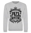 Свитшот December 1975 awesome Серый меланж фото