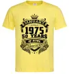 Мужская футболка January 1975 awesome Лимонный фото