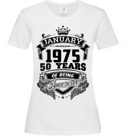 Жіноча футболка January 1975 awesome