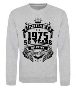 Свитшот January 1975 awesome