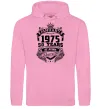 Мужская толстовка (худи) January 1975 awesome Розовый фото