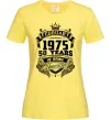 Жіноча футболка February 1975 awesome Лимонний фото