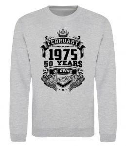 Свитшот February 1975 awesome