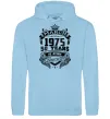 Чоловіча толстовка (худі) March 1975 awesome Блакитний фото