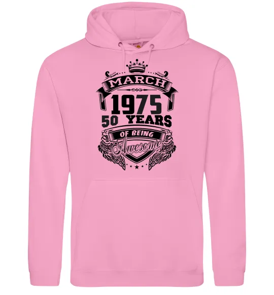 Жіноча толстовка (худі) March 1975 awesome Рожевий фото