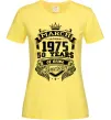 Женская футболка March 1975 awesome Лимонный фото