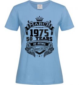 Жіноча футболка March 1975 awesome Жіноча футболка March 1975 awesome