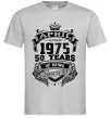 Мужская футболка April 1975 awesome Серый фото