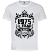 Мужская футболка April 1975 awesome Белый фото