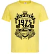 Мужская футболка April 1975 awesome Лимонный фото