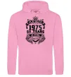 Мужская толстовка (худи) April 1975 awesome Розовый фото