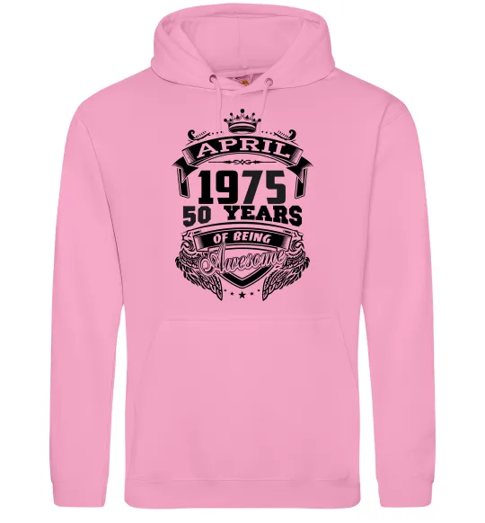 Жіноча толстовка (худі) April 1975 awesome Рожевий фото