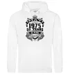 Чоловіча толстовка (худі) May 1975 awesome Білий фото