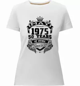 Женская премиум футболка 50 років щоб виглядати так привабливо Черный фото