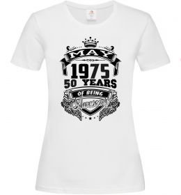 Женская футболка May 1975 awesome Женская футболка May 1975 awesome