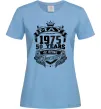 Жіноча футболка May 1975 awesome Блакитний фото