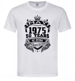 Мужская футболка May 1975 awesome Белый фото