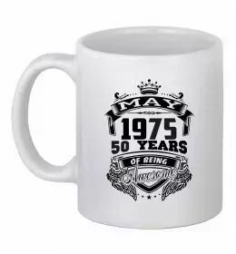 Чашка керамическая 50 років щоб виглядати так привабливо Белый фото