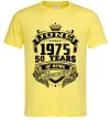 Мужская футболка June 1975 awesome Лимонный фото